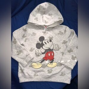 Old Navy Gray Hoodie with Mickey Mouse Print